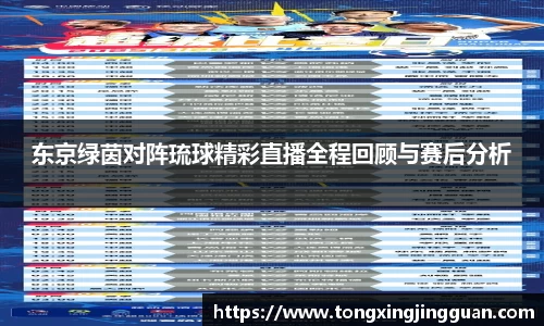东京绿茵对阵琉球精彩直播全程回顾与赛后分析